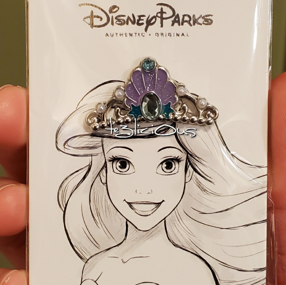 DISNEY PARKS ARIEL TIARA CROWN PIN - Picture 1 of 3
